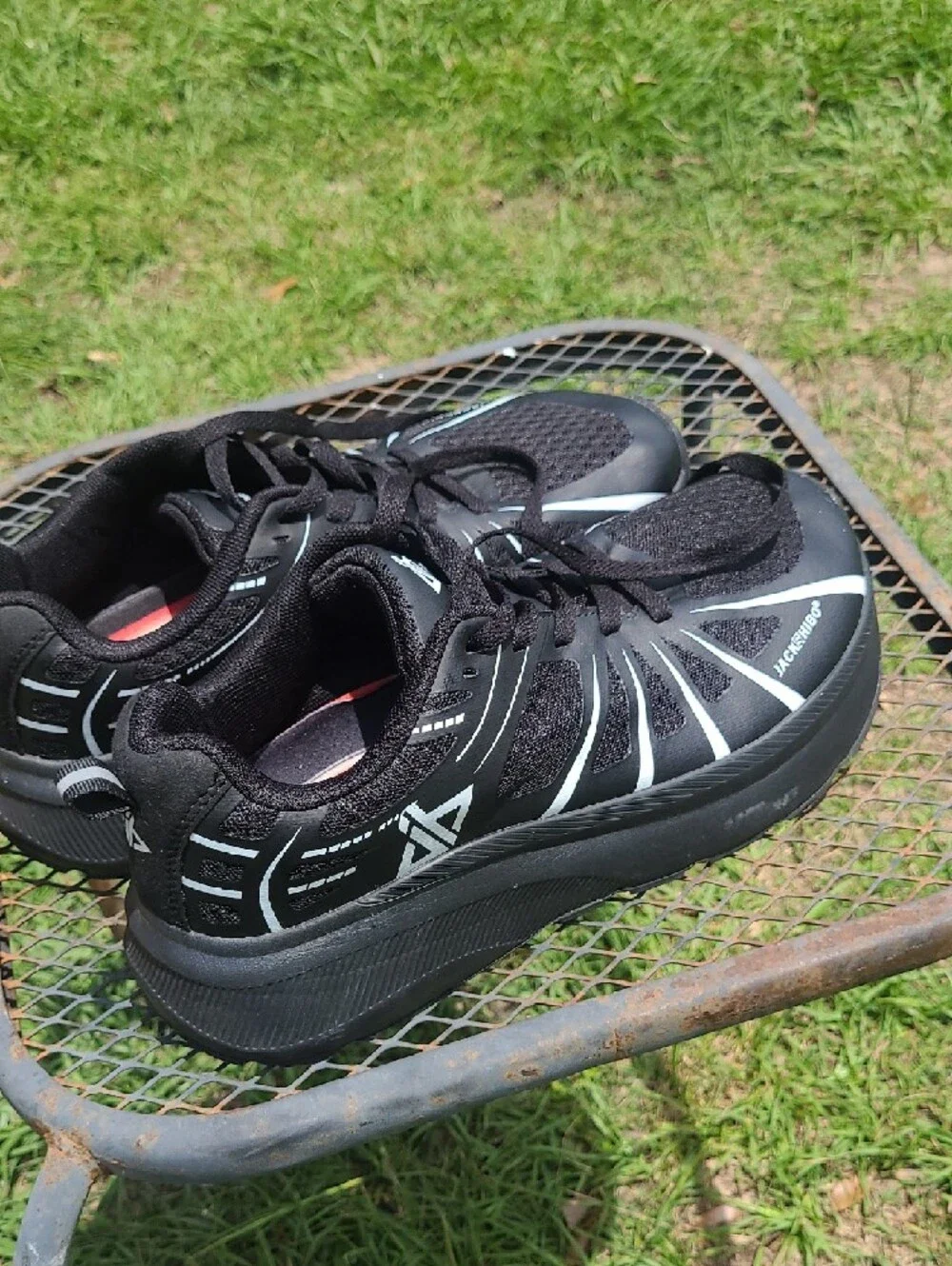 JACKSHIBO Wide Toe Box for Men Cushioned Zero Drop Platform Sneakers Size 9.5 - Picture 4 of 13
